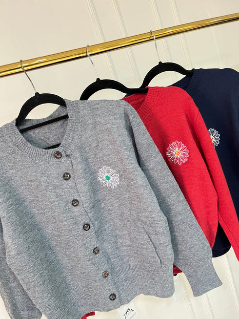 Women Flower Printed Cardigan